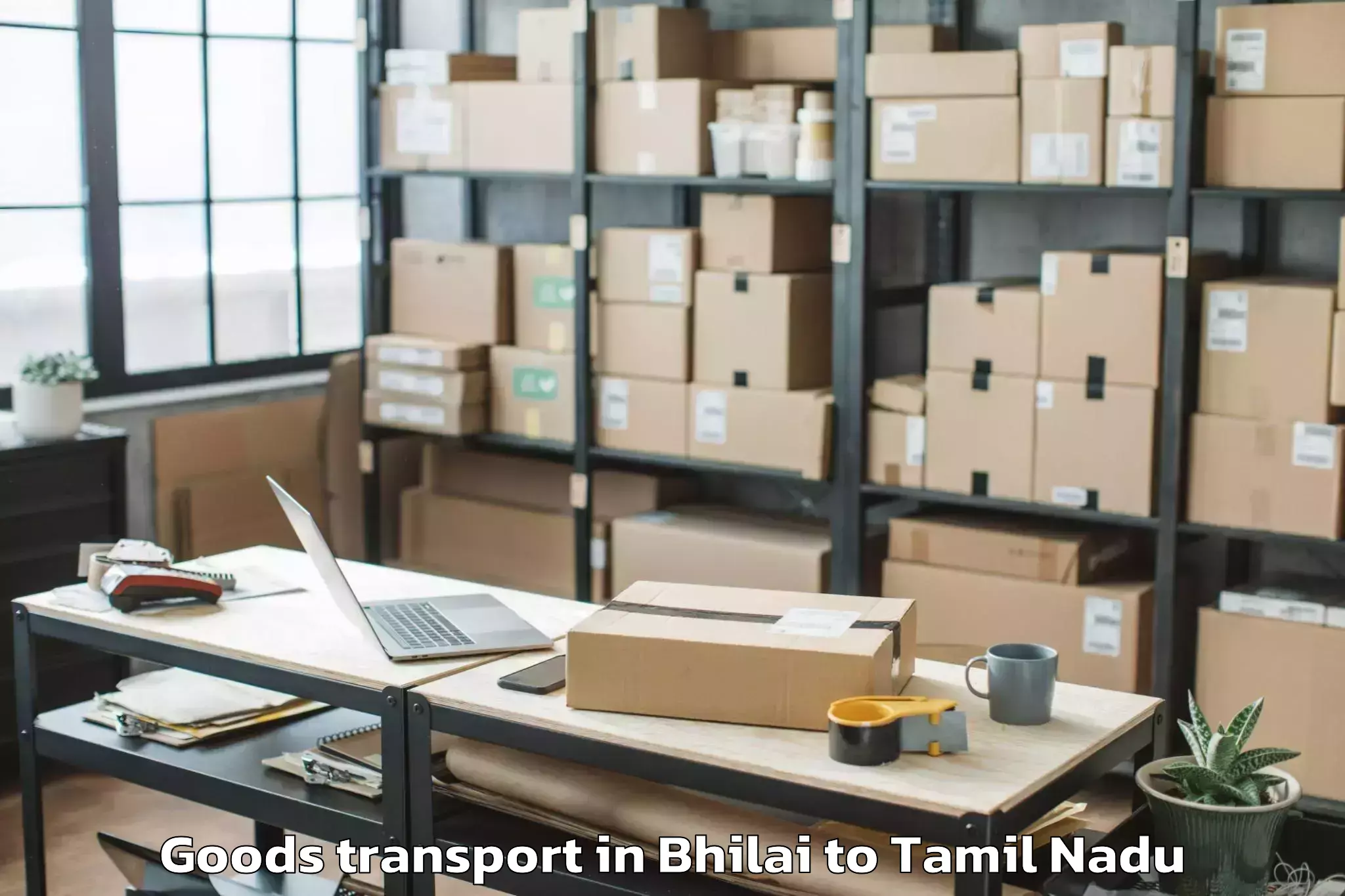 Reliable Bhilai to Neelankarai Goods Transport